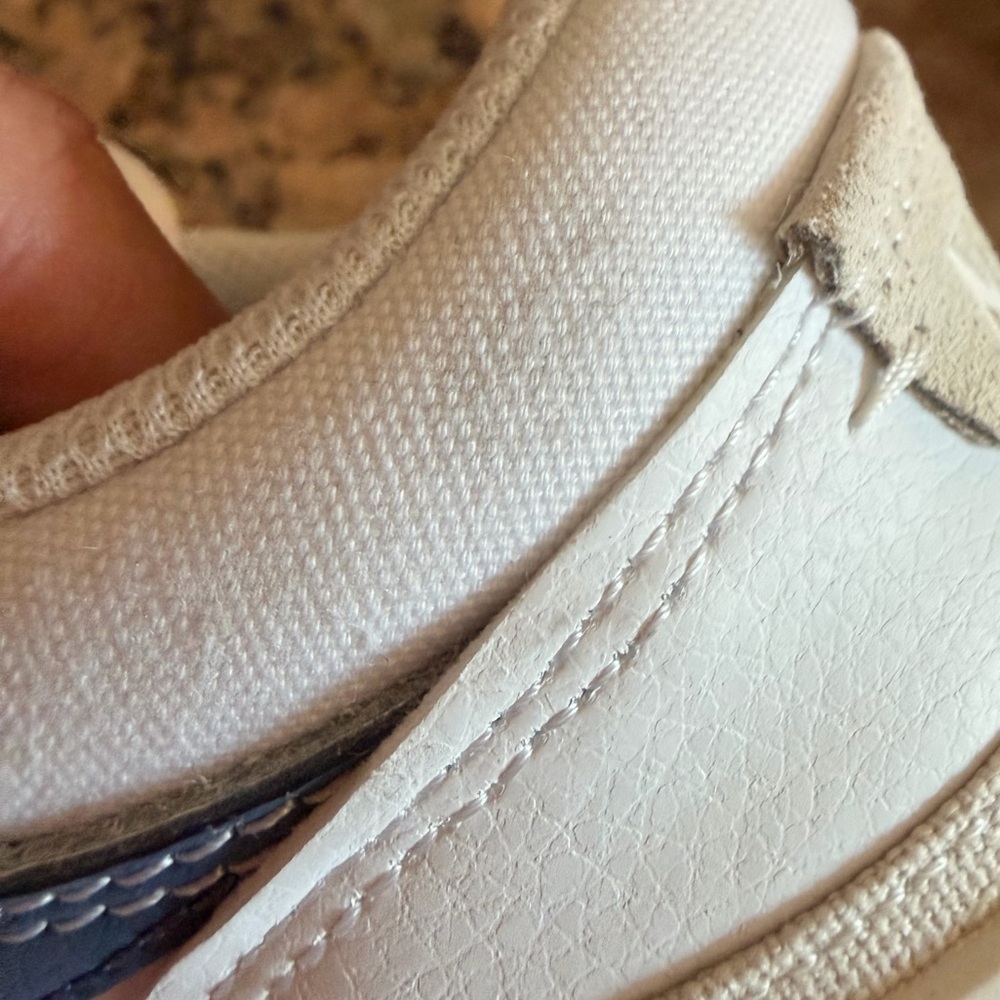 Nike White Sneakers with Blue Swoosh Platform - Picture 15 of 15